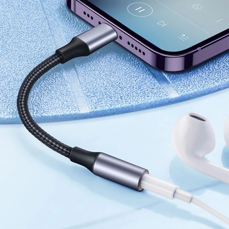 8 핀 3.5mm 잭 AUX 케이블 iPhone 14  - Earphone Splitter Jack 리뷰 및 가격